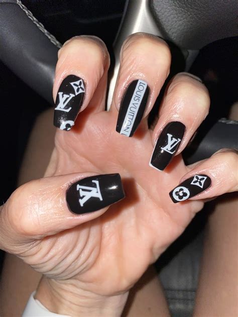 black and white louis vuitton nails|does louis vuitton do nail polish.